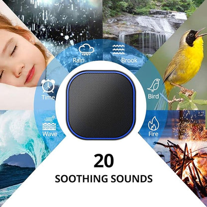 Magicteam Sound Machine White Noise Machine with 20 Non Looping Natural Soothing Sounds Memory Function 32 Levels of Volume Powered by AC or USB and Sleep Sound Timer Therapy for Baby Kids Adults